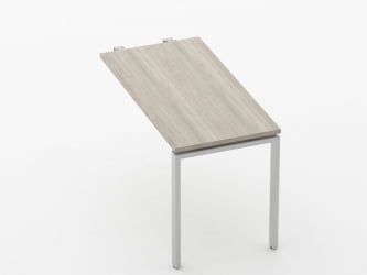 Брифинг-приставка для стола на Л-обр.опорах Дека 73.10.12 Дуб Сантана светлый / Deka