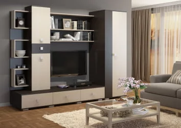 Стенка-горка в гостиную Верона Венге Дуб