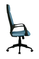 Кресло оператора Riva Chair 8989 (черный пластик) Синий