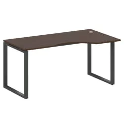 Стол криволинейный правый на О-образном м/к МЕТАЛ СЙСТЕМ БО.СА-1 Пр Венге/Антрацит / METAL SYSTEM