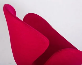 Кресло дизайнерское DOBRIN SWAN Бордо ткань AF5
