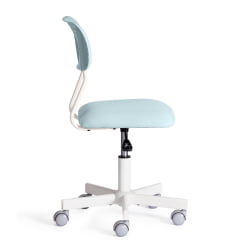 Кресло на колёсиках Funny ткань, голубой