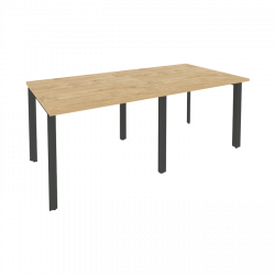 Стол переговорный (2 столешницы) ONIX O.MP-PRG-2.1 Тиквуд Светлый/Антрацит