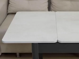 Раздвижной стол Орфей 44 Бетон крем-Оникс