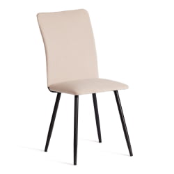 Мягкий стул La Rousse NEW, велюр, бежевый/черный, 7, 45x55x93 см