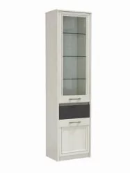 Шкаф для посуды в гостиную Лиана 45.06 Ясень анкор светлый