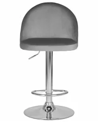 Стул барный ДОБРИН МИЛАНА Серый велюр МДЖ9-75 / DOBRIN MILANA MJ9-75