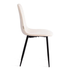 Стул BREEZE (mod. JSC-58) Велюр/металл , 44 х 53 х 86 см, beige (бежевый) HLR2 / черный
