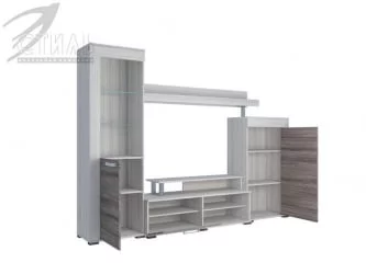 Гостиная Соло 9А Ясень шимо светлый - Ясень шимо темный