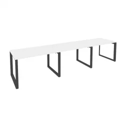 Рабочая станция на О-образном м/к ОНИКС О.МО-РС-3.2.8 Белый Бриллиант/Антрацит / ONIX O.MO-RS-3.2.8