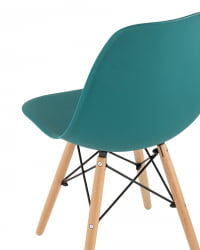Стул Eames Style DSW темно-бирюзовый (разборный каркас)