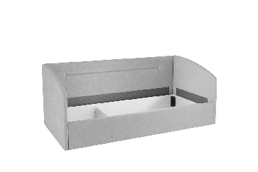 Кровать  0.9 Альба (Софа) КМ.S-16 графит (велюр)