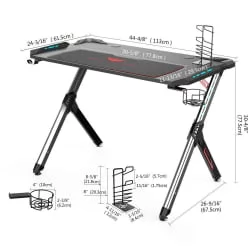 Геймерский стол Eureka R1-S Черный