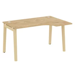 Стол эргономичный правый ОНИКС ВООД ОВ.СА-2(Р) Тиквуд Светлый/Светлый / ONIX WOOD OW.SA-2(R)