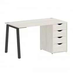 Стол письменный ХОМЕ ОФФИCЕ ВР.СП-3-138.4.А Дуб Наварра/Антрацит металл / HOME OFFICE VR.SP-3-138.4.A