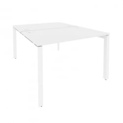 Рабочая станция на П-образном м/к ОНИКС О.МП-Д.РС-2.2.8 Белый Бриллиант / ONIX O.MP-D.RS-2.2.8