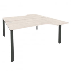 Рабочая станция на П-образном м/к ОНИКС О.МП-Д.СА-1 Денвер Светлый/Антрацит / ONIX O.MP-D.SA-1