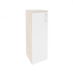 Шкаф средний узкий левый ОНИКС О.СУ-2.3(Л) Денвер Светлый/Белый / ONIX O.SU-2.3(L)