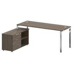 Письменный стол с полками и ящиками METAL SYSTEM DIRECT БГ.СРТ-5.7 Л Вяз Благородный