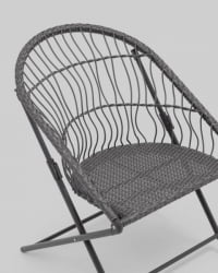 Комплект складной мебели для сада Солей темно-серый / Soley