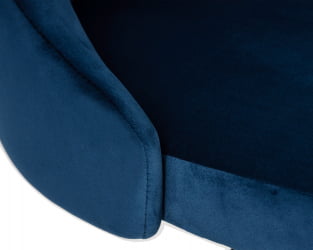 Стул барный DOBRIN JOSEPH BLACK (синий велюр (MJ9-117))