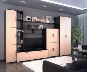 Гостиная Атлантида 5 Венге Дуб молочный