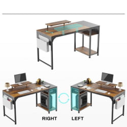 Письменный стол EUREKA ZX-SS140B-RWB с шириной 140 см Reclaimed Wood