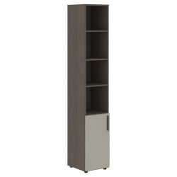 Шкаф-колонка с глухой малой дверью (левый) VELION VHCS 40.5 L Аметист Дуб Сильвер