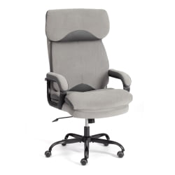 Кресло руководителя Duke metal BL велюр, серый, 29/TW-12