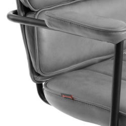 Кресло АЛПХА иск. замша, Грей (Cерый) / ALPHA Grey (Cерый)