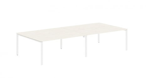 Бенч-система 4-местная EDIS EUWST 3516 Ясень Траун Белый