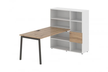 Рабочая станция ЕДИС ЕЛРСТ 1215 Дуб Денвер светлый Мокко Белый / EDIS ELRST