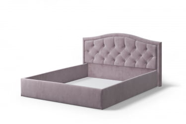 Кровать Стелла, 1400*2000 мм, велюр НЕО 15, лиловый / NEO