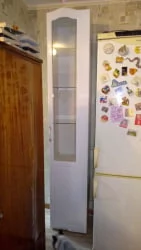 Шкаф-пенал Виктория 32 со стеклом