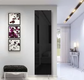 Шкаф в черном глянцевом стекле Драйв Шелф (правый) Венге