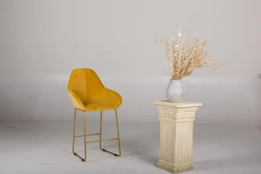 Стул полубарный Kent Желт/Линк Золото