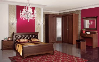 Кровать двойная 1600 Флоренция 677  Дуб оксофрд