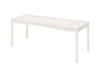 Обеденный стол Орфей 45 Бетон Крем-Белый Шпон