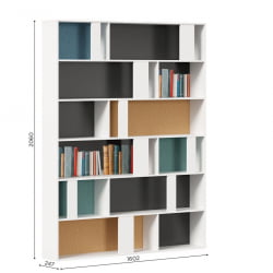 Стеллаж для игрушек Милтон ЛД 537.050.000 Белый Шенилл