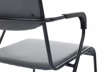 Кресло Никс Плус РCХ ОМКЛ-03Б Серый/Металл Черный / Nix Plus RCH OMKL-03B