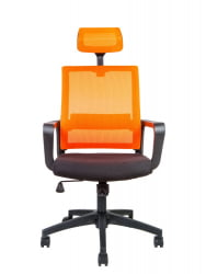 Кресло офисное Бит 815А-АФ06-Т09 Оранжевый / 815A-AF06-T09