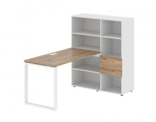 Рабочая станция ЕДИС ЕКРСТ 1113 Дуб Денвер светлый Белый Белый / EDIS EQRST