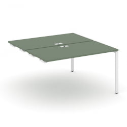 Двойной стол-приставка к опорным тумбам/шкафам CONCEPT CN.DSPR-003 Кобо Белый