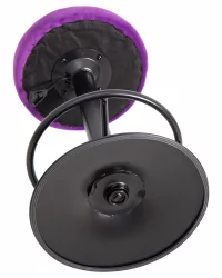 Барный стул DOBRIN BRUNO BLACK велюр Фиолетовый MJ9-58