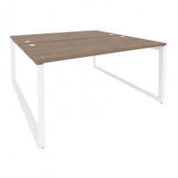 Рабочая станция на О-образном м/к ОНИКС О.МО-Д.РС-2.4.8 Дуб Аризона/Белый / ONIX O.MO-D.RS-2.4.8