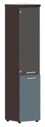 Шкаф колонка комбинированная с топом (правый) Torr LUX TLHC 42.2 R Венге Магия Серо-голубой