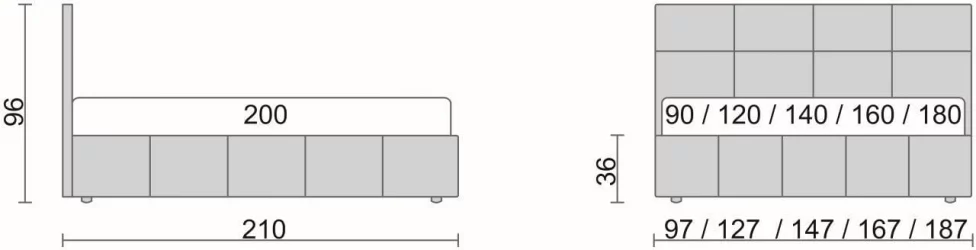 Кровать Liliana Коричневый_68176
