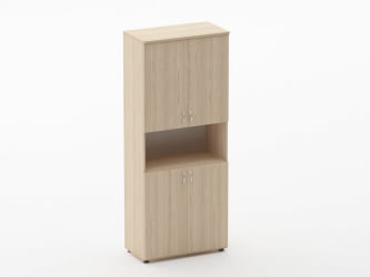 Шкаф высокий закрытый с нишей Твин 16.16.151 Туя / Twin