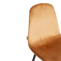 Металлический стул БРЕЕЗЕ (мод. ДЖСC-58) Велюр/металл , 44 х 53 х 86 см, бровн (коричневый) ХЛР12 / черный / BREEZE (mod. JSC-58) brown HLR12