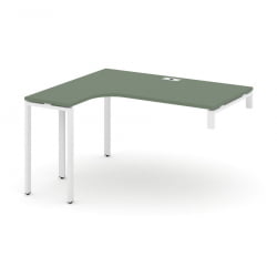 Стол-надставка на опорную тумбу (левый) CONCEPT CN.OSAN-003(L) Сандал Янтарный Белый